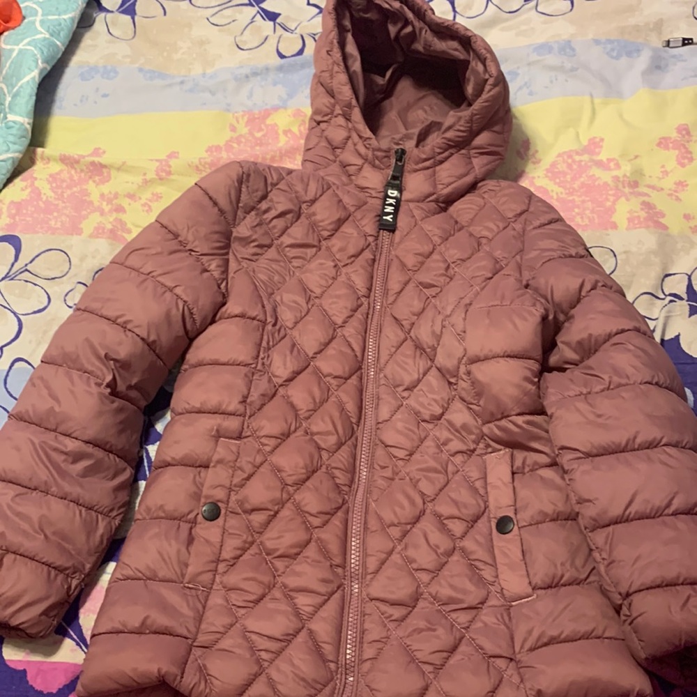 DKNY LITE PINK KIDS PUFFER